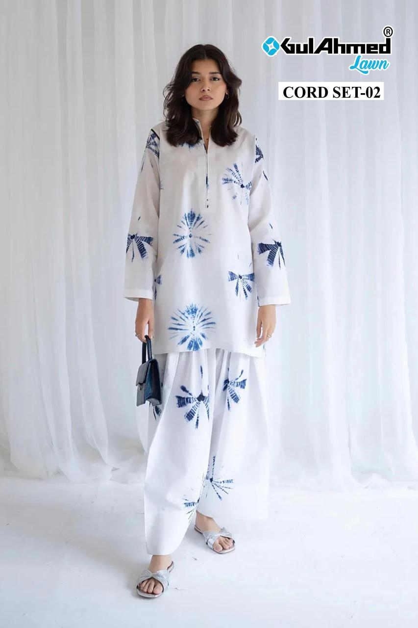 Gul Ahmed Cord Set d vol 2 linen edition catalog co ord set 