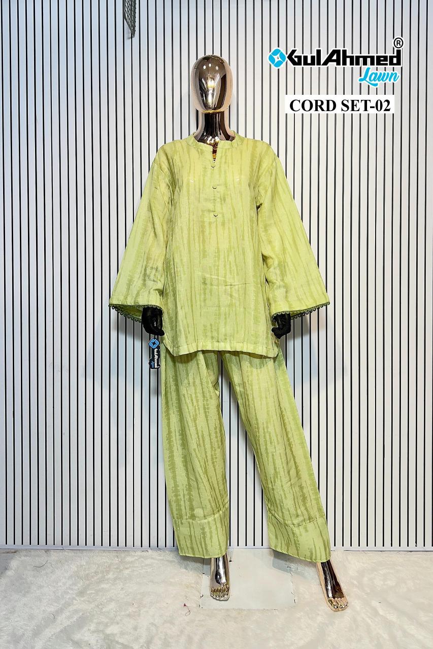 Gul Ahmed Cord Set d vol 2 linen edition catalog co ord set 