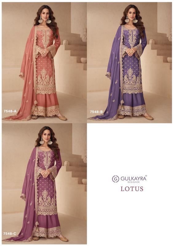 Gulkayra Lotus catalog wholesale unstitched salwar kameez material online india