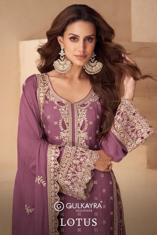 Gulkayra Lotus catalog wholesale unstitched salwar kameez material online india