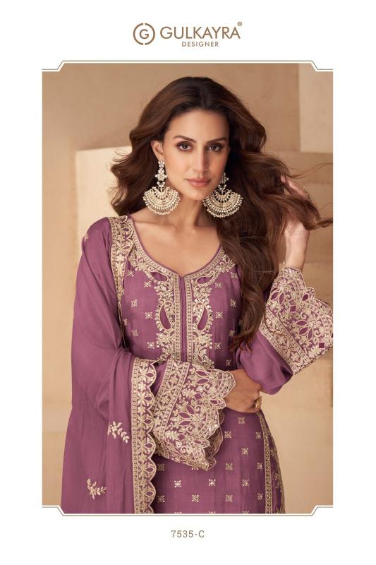 Gulkayra Lotus catalog wholesale unstitched salwar kameez material online india