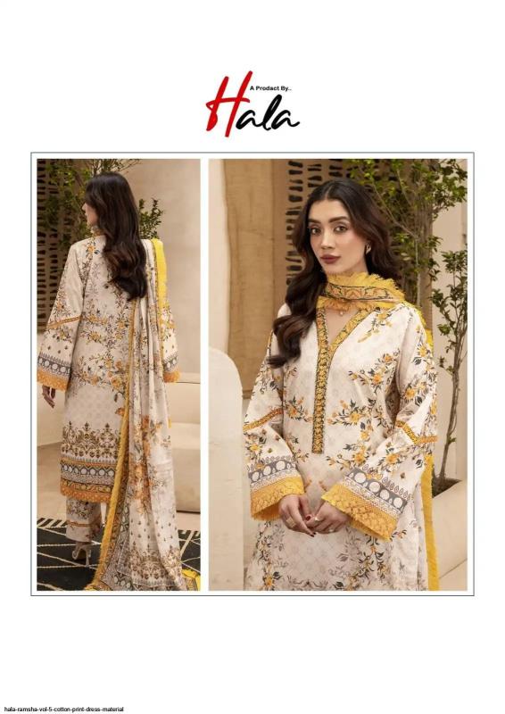 Hala Ramsha Vol 5 catalog pakistani lawn suits wholesale in bangalore
