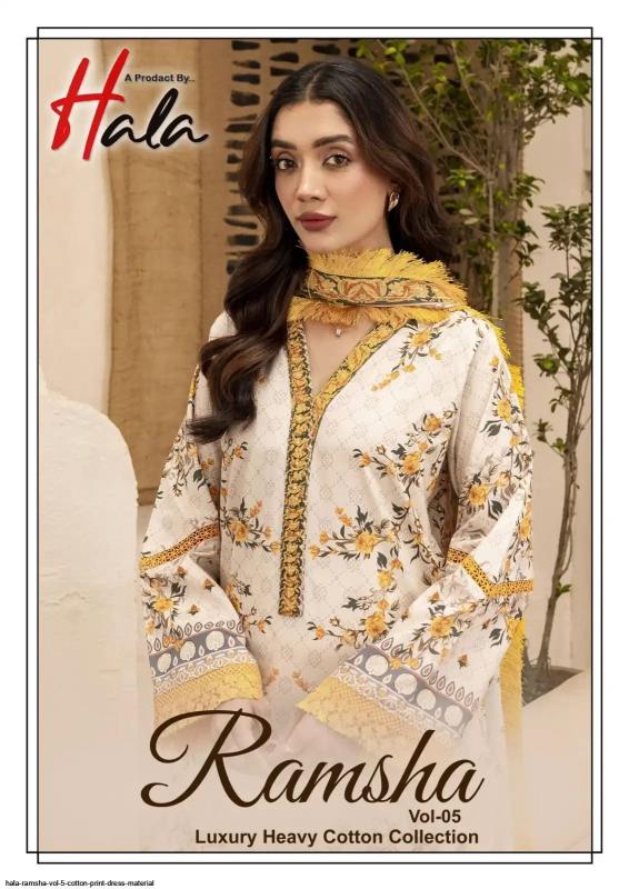 Hala Ramsha Vol 5 catalog pakistani lawn suits wholesale in bangalore