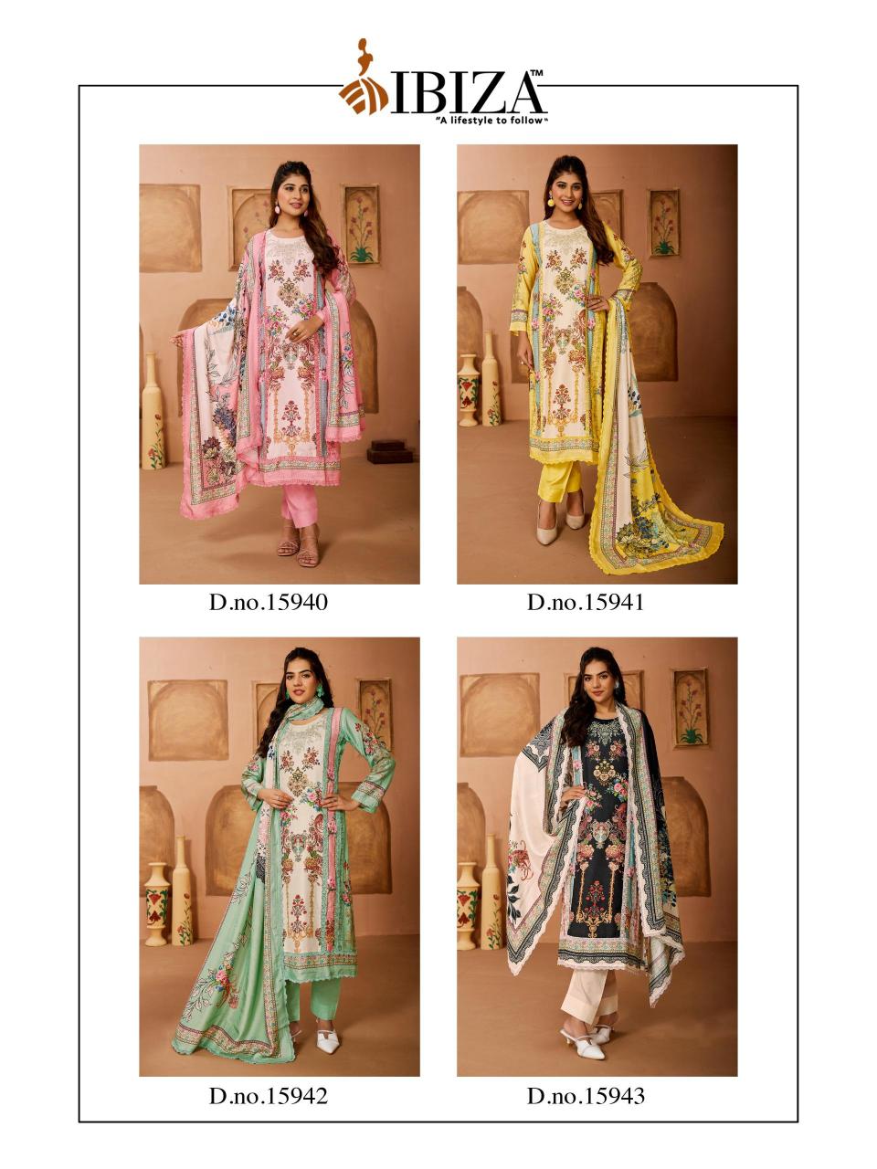 Ibiza Rangrez catalog wholesale unstitched salwar kameez suppliers