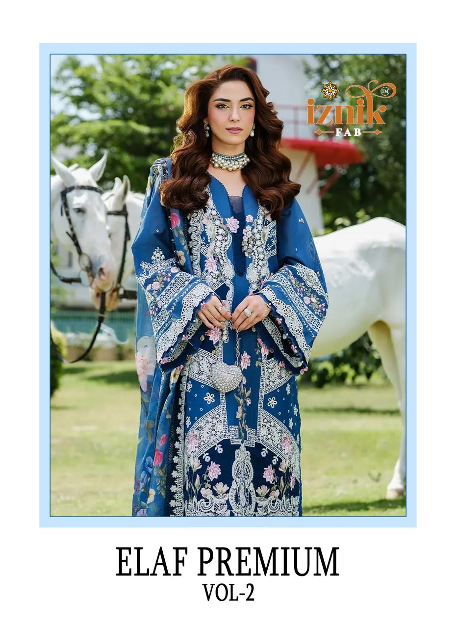 Iznik Elaf Premium vol 2 catalog buy wholesale pakistani suits online