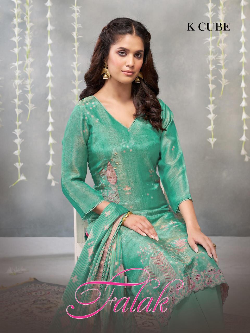K Cube Falak catalog designer salwar kameez surat