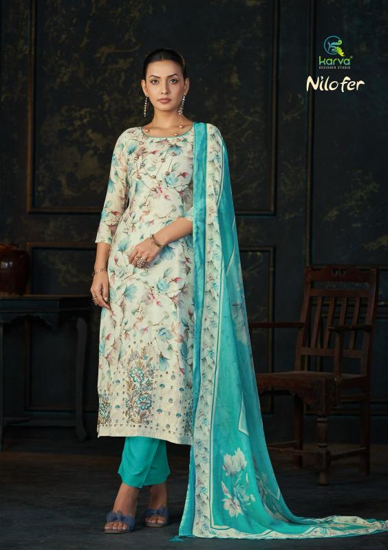 Karva Nilofer catalog salwar kameez material wholesale