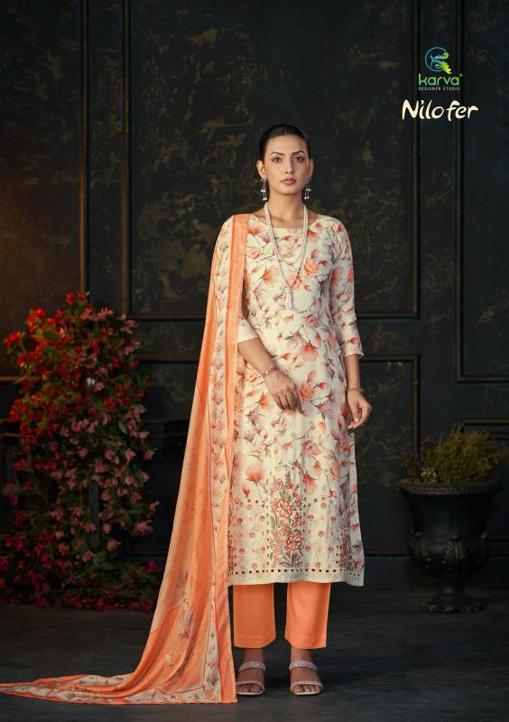 Karva Nilofer catalog salwar kameez material wholesale