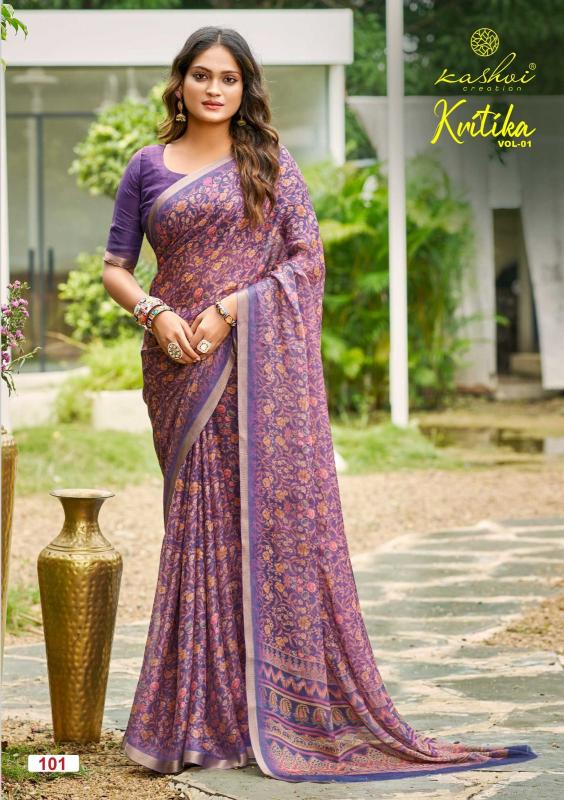 Kashvi Kritika Vol 1 catalog surat casual wear sarees