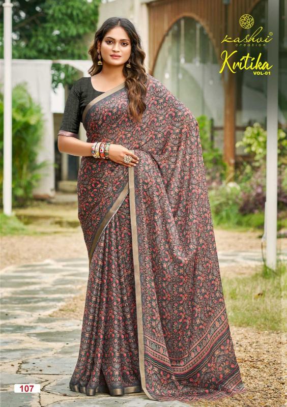 Kashvi Kritika Vol 1 catalog surat casual wear sarees