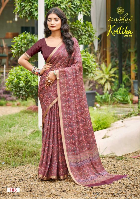 Kashvi Kritika Vol 1 catalog surat casual wear sarees