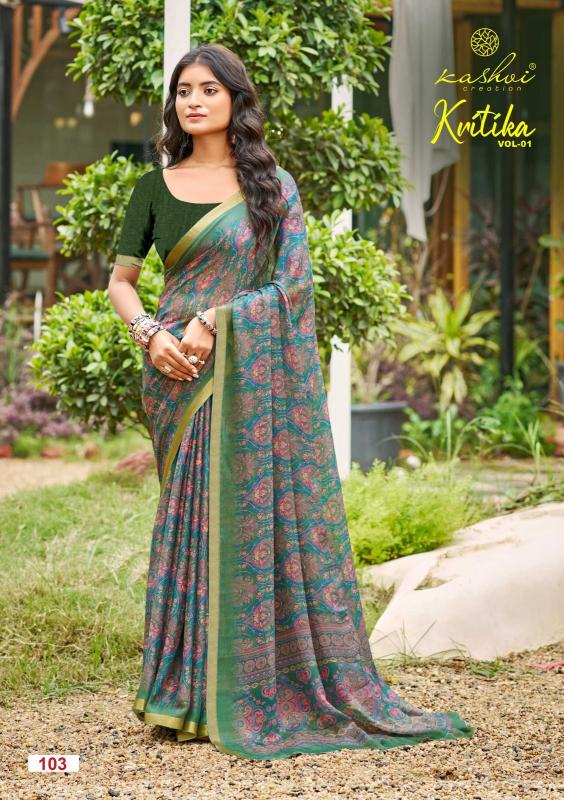 Kashvi Kritika Vol 1 catalog surat casual wear sarees