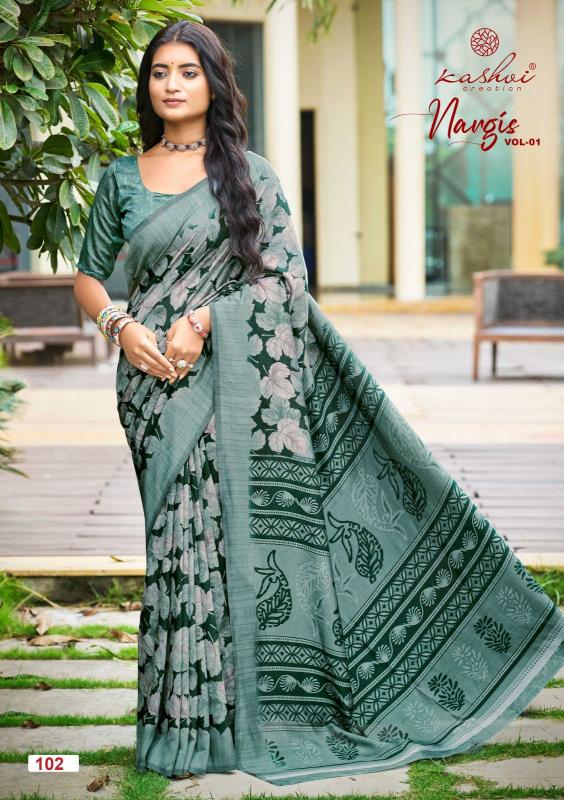 Kashvi Nargis catalog cheapest saree market wholesale in surat