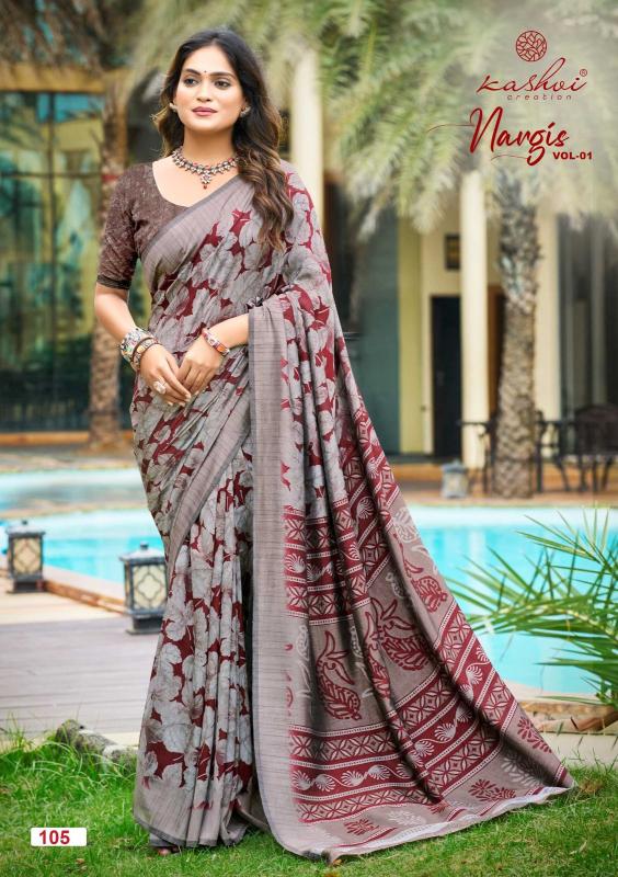 Kashvi Nargis catalog cheapest saree market wholesale in surat