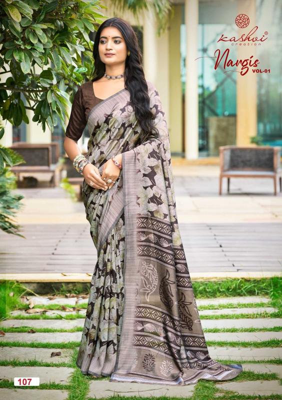 Kashvi Nargis catalog cheapest saree market wholesale in surat