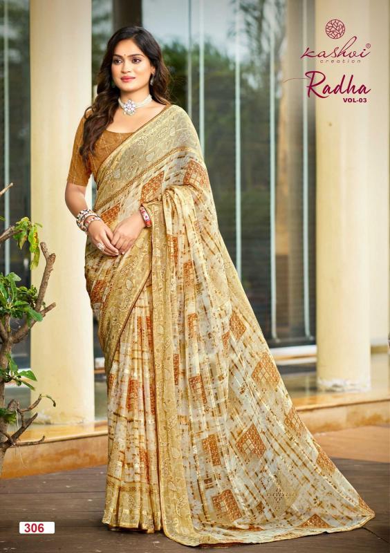 Kashvi Radha Vol 3 catalog best saree shop in new bombay market surat