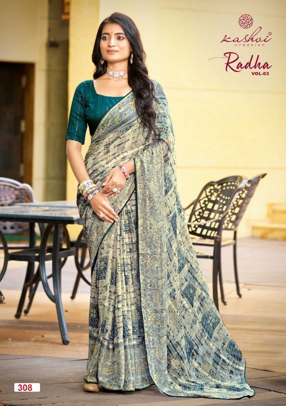 Kashvi Radha Vol 3 catalog best saree shop in new bombay market surat