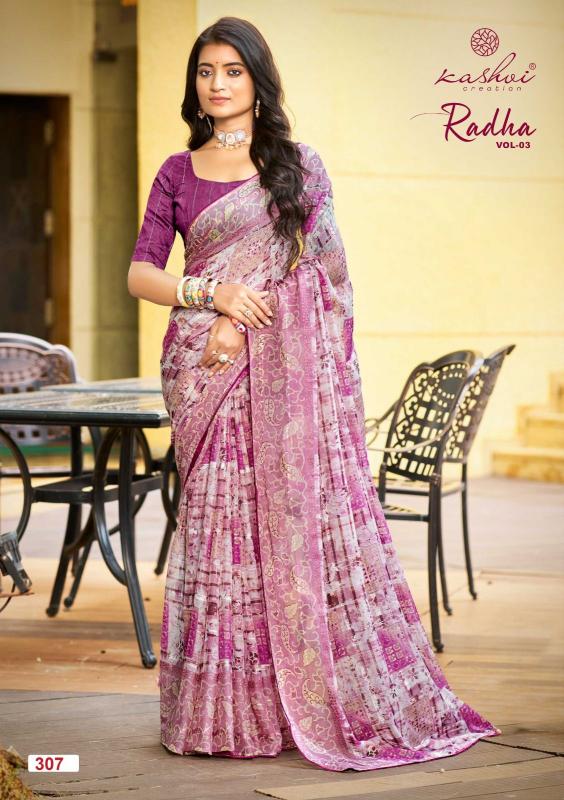 Kashvi Radha Vol 3 catalog best saree shop in new bombay market surat