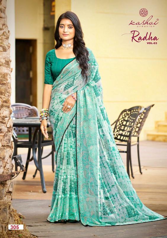 Kashvi Radha Vol 3 catalog best saree shop in new bombay market surat