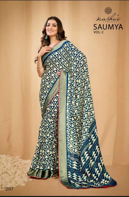 Kashvi Saumya Vol 2 catalog fancy exclusive sarees manufacturer in surat