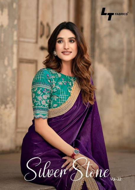 Kashvi Silver Stone Vol 22 Catalog plain sarees wholesale dealers in surat