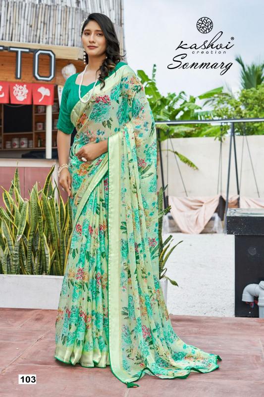 Kashvi Sonmarg catalog indian saree in surat