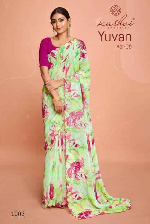 Kashvi Yuvan Vol 5 catalog new sarees surat