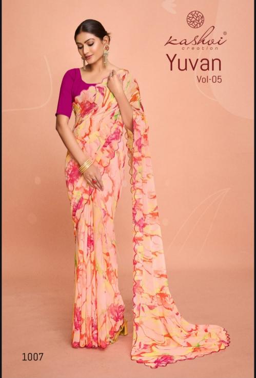Kashvi Yuvan Vol 5 catalog new sarees surat