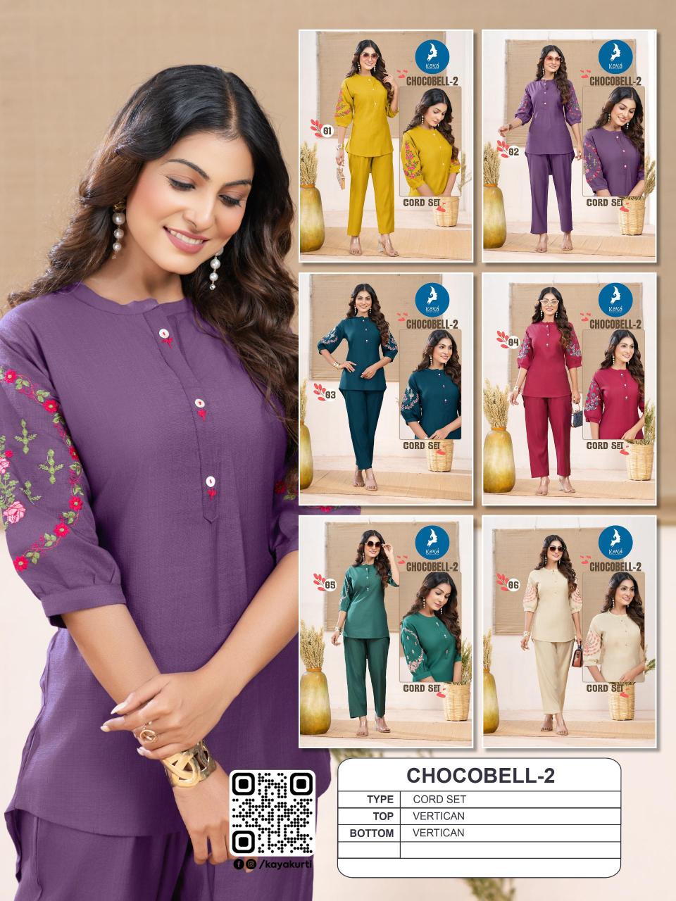 Kaya Chocobell vol 2 catalog co ord sets wholesale delhi