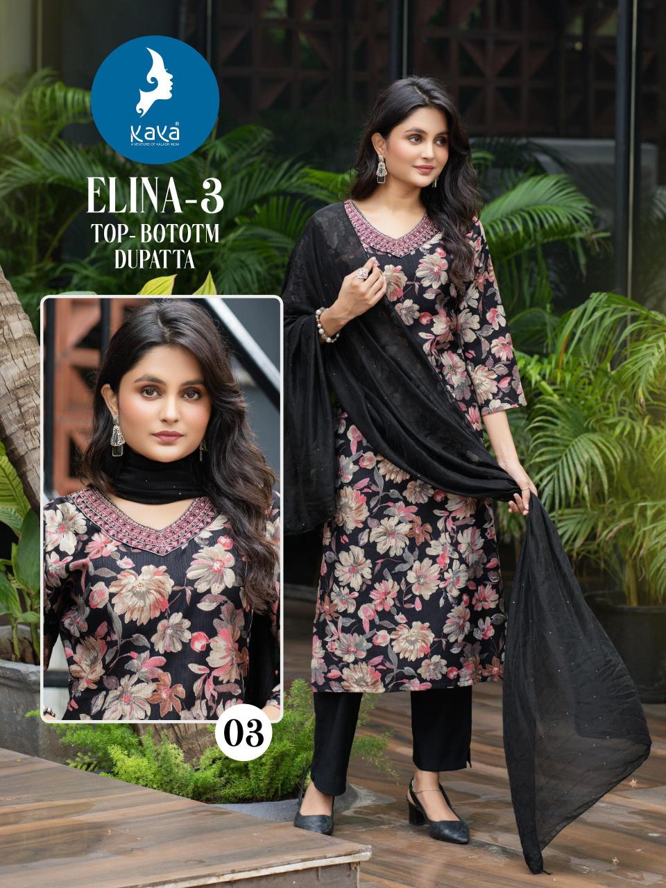 Kaya Elina vol 3 catalog best kurti manufacturer in india