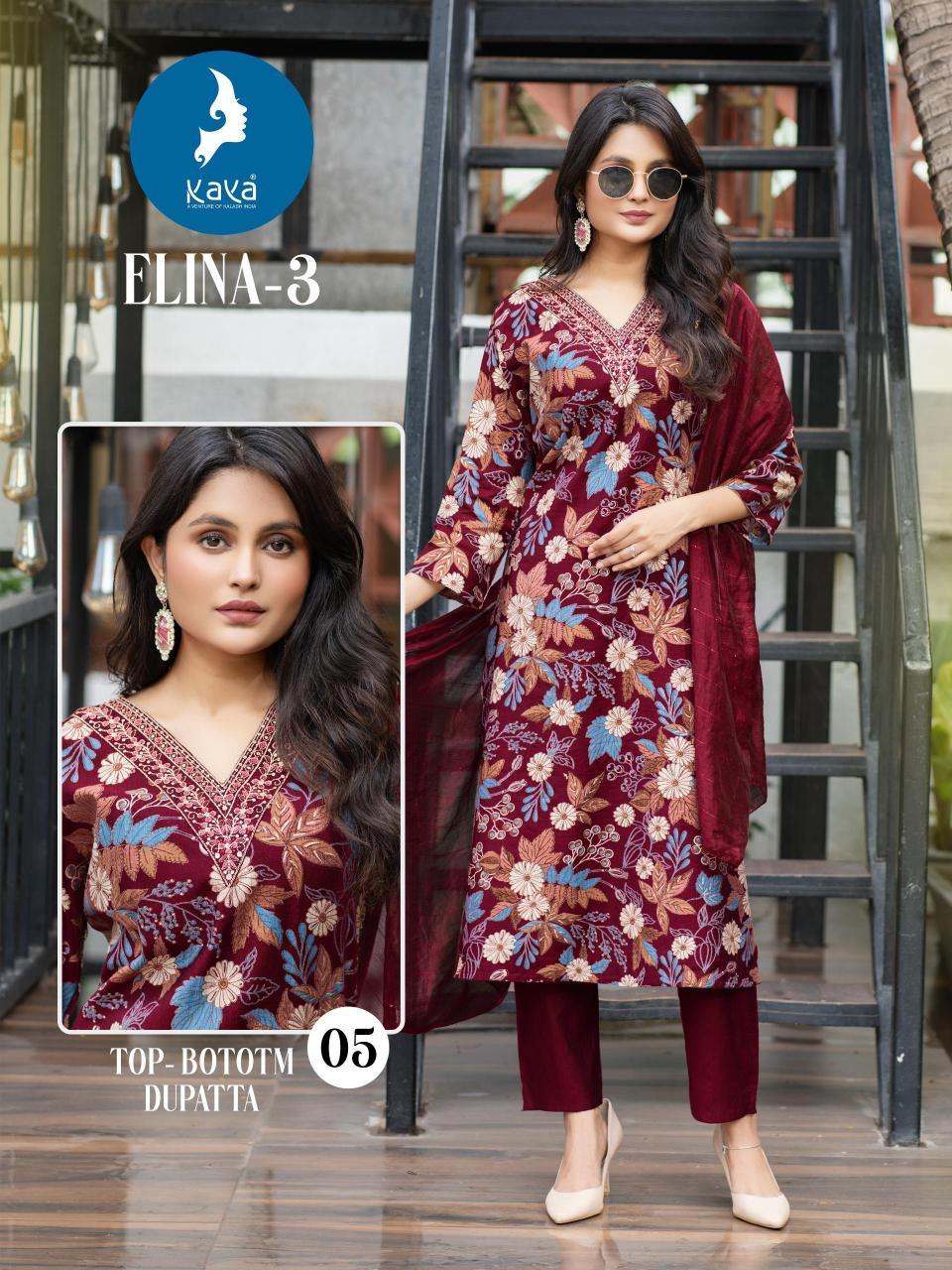 Kaya Elina vol 3 catalog best kurti manufacturer in india