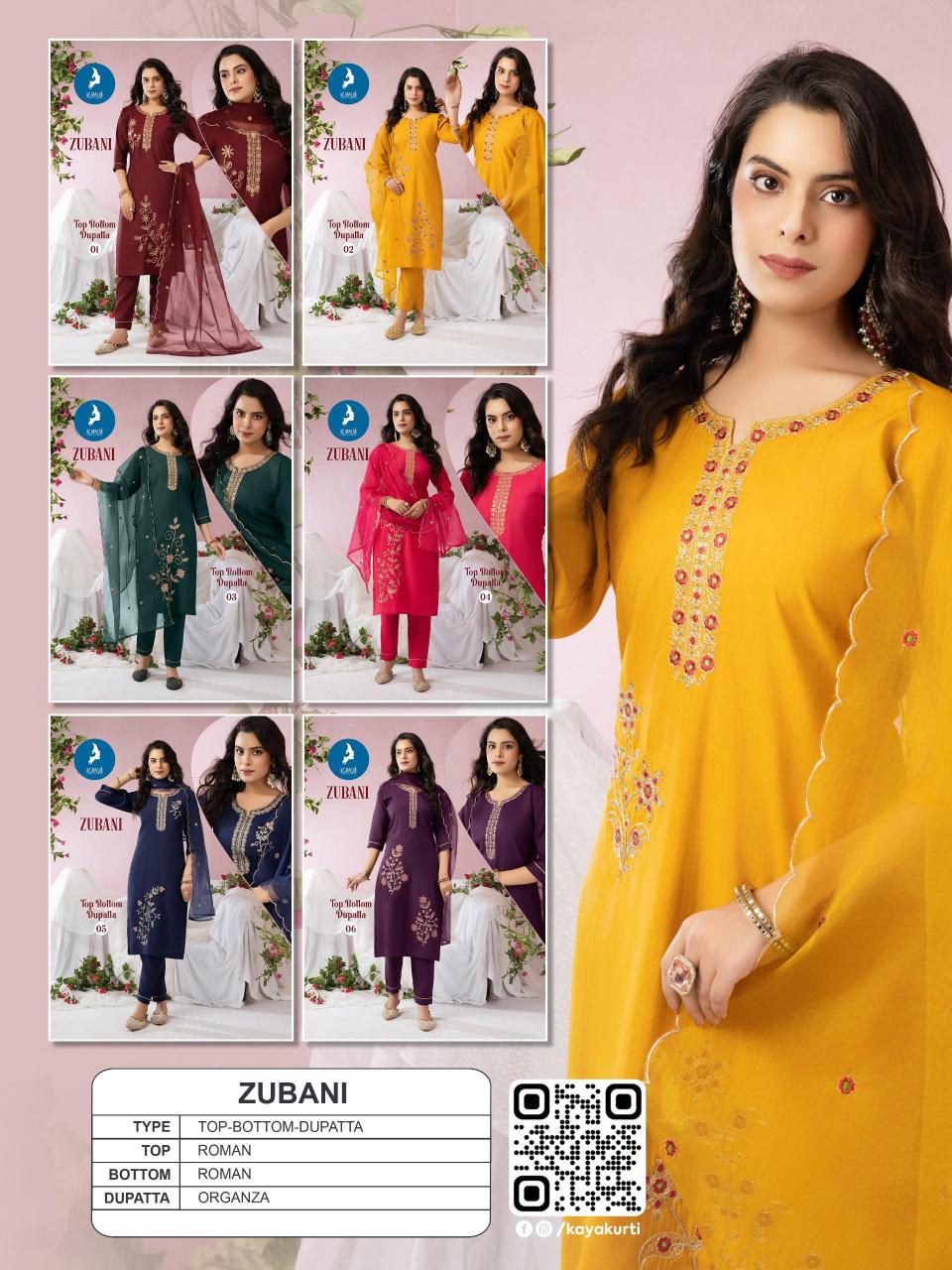 Kaya Zubani catalog best kurti brands in india