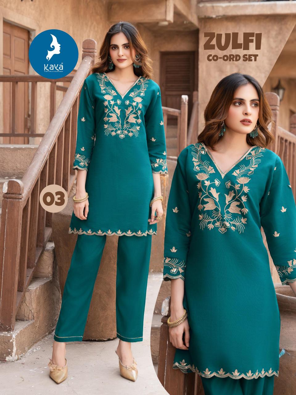 Kaya Zulfi catalog wholesale coord sets