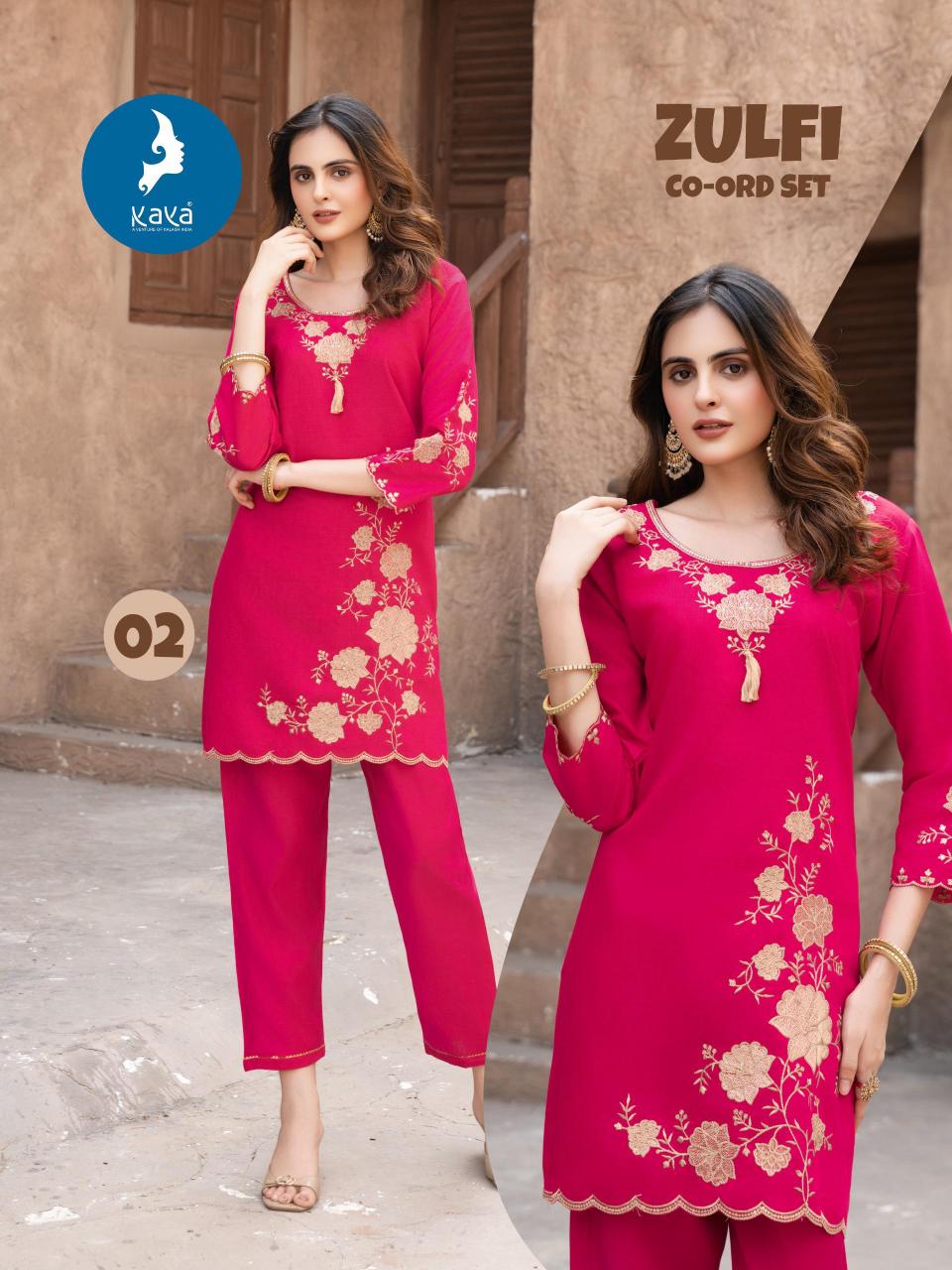 Kaya Zulfi catalog wholesale coord sets