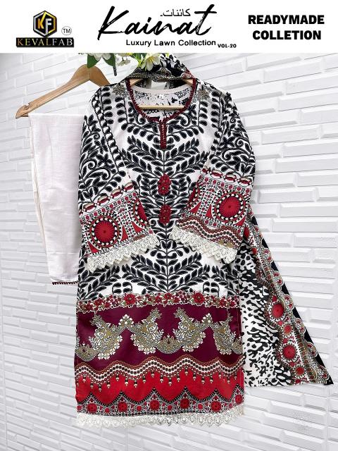 Keval Kainat Vol-20 – Karachi Readymade Kurti Pant With Dupatta - Wholesale Catalog