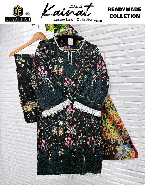 Keval Kainat Vol-20 – Karachi Readymade Kurti Pant With Dupatta - Wholesale Catalog