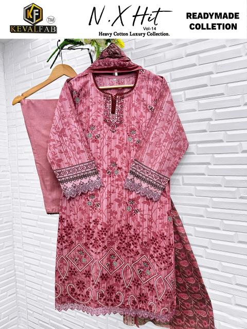 Keval Nx.Hit Vol-14 – Karachi Readymade Kurti Pant With Dupatta - Wholesale Catalog