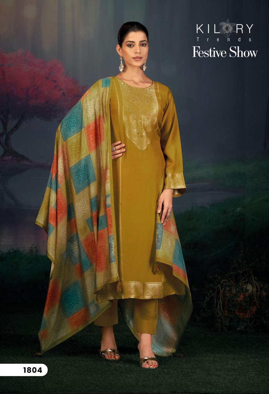 Kilory Festive Show catalog unstitched salwar kameez manufacturers in surat