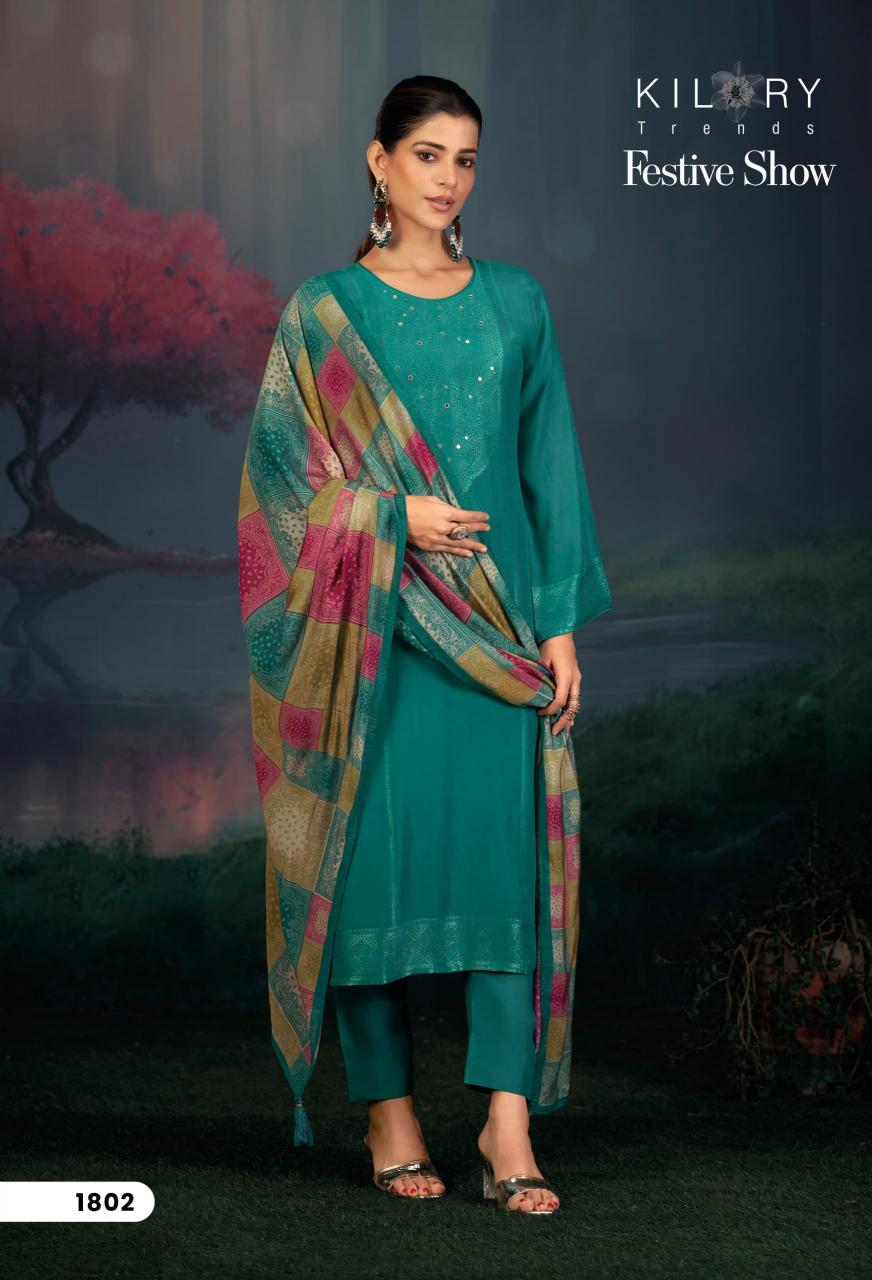 Kilory Festive Show catalog unstitched salwar kameez manufacturers in surat