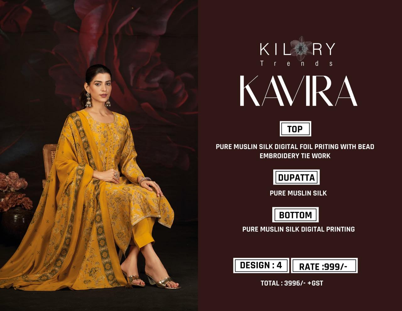 Kilory Kavira catalog wholesale dealers in salwar kameez surat