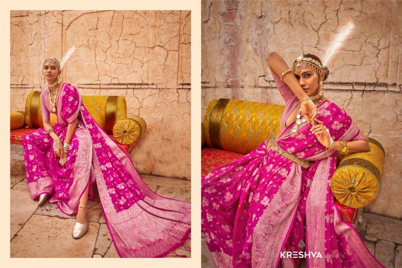 Kreshva Alaknanda catalog wedding sarees wholesale market surat