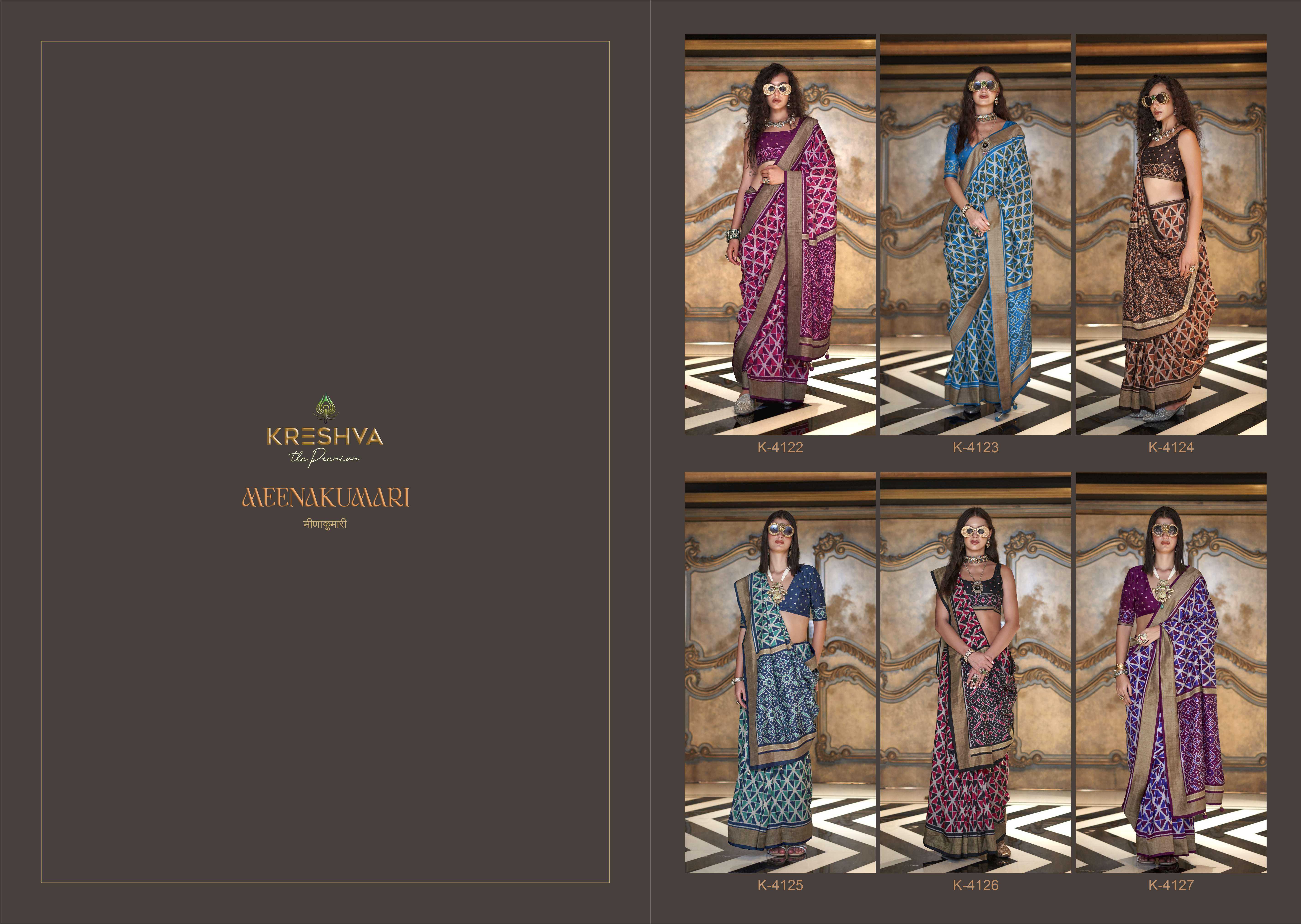 Kreshva Meenakumari catalog surat sarees online looking