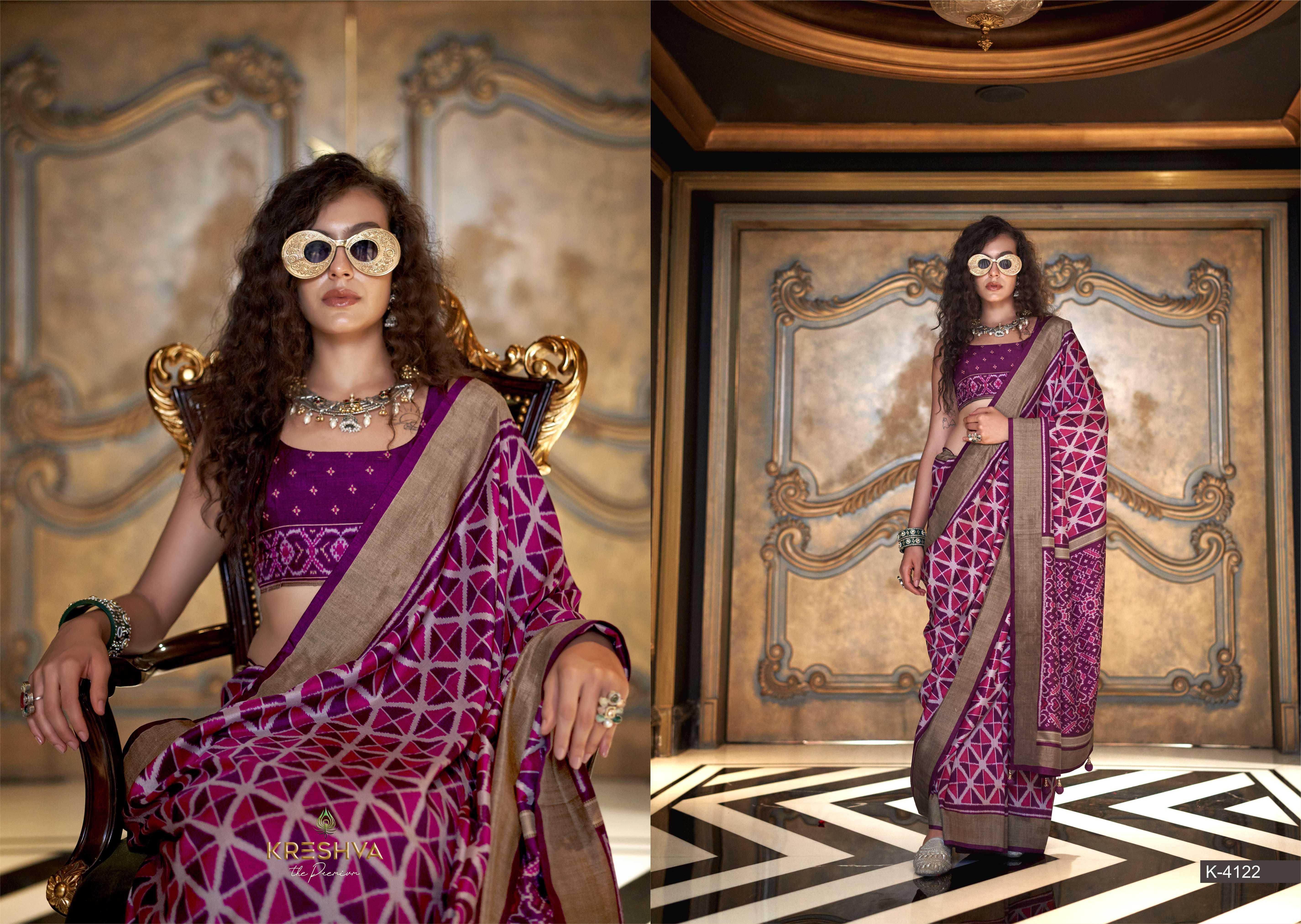 Kreshva Meenakumari catalog surat sarees online looking