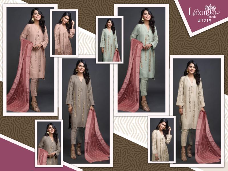 Laxuria Trendz 1219 catalog pakistani readymade suits wholesale