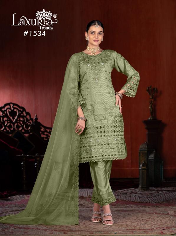 Laxuria Trendz 1534 catalog pakistani replica suits wholesale