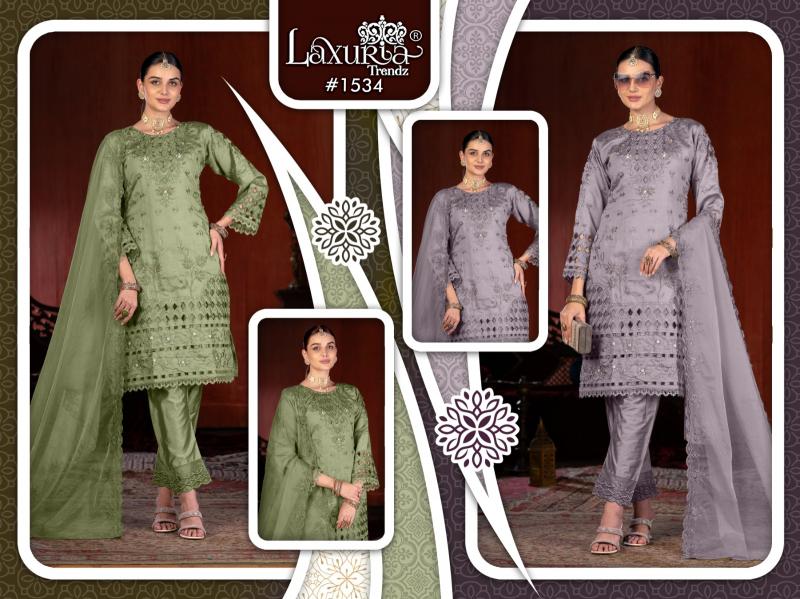 Laxuria Trendz 1534 catalog pakistani replica suits wholesale