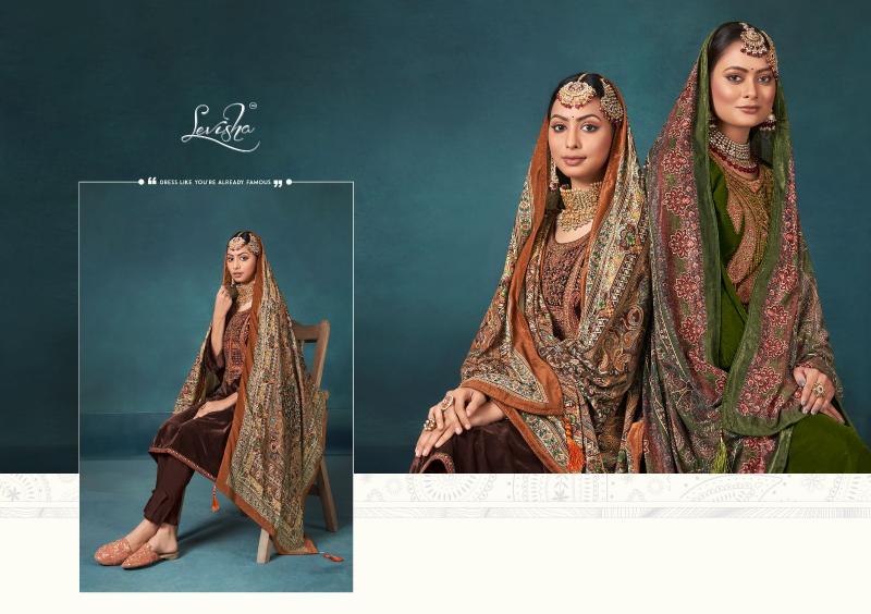Levisha Noor E Bahar catalog wholesale dress materials in jetpur