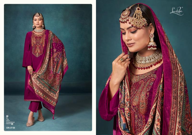 Levisha Noor E Bahar catalog wholesale dress materials in jetpur