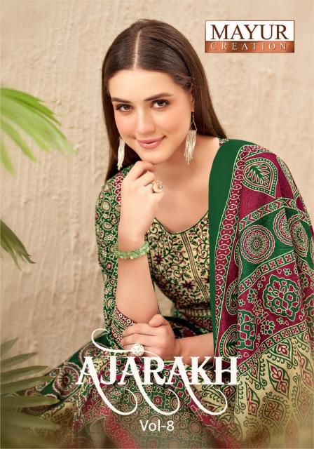 Mayur Ajarakh Vol-8 – Kurti Pant With Dupatta - Wholesale Catalog