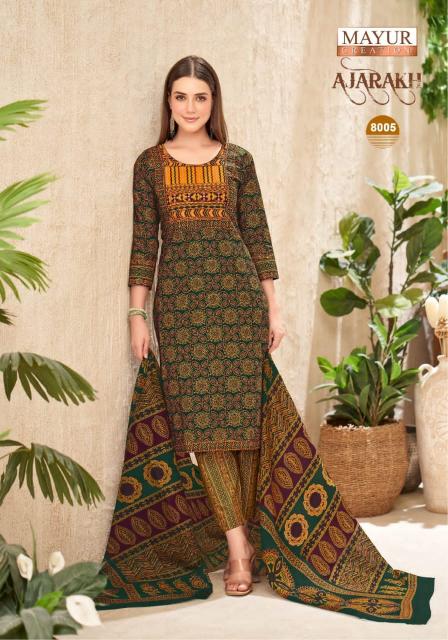 Mayur Ajarakh Vol-8 – Kurti Pant With Dupatta - Wholesale Catalog